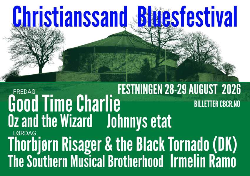 Christianssand Bluesfestival 28.29. august 2026