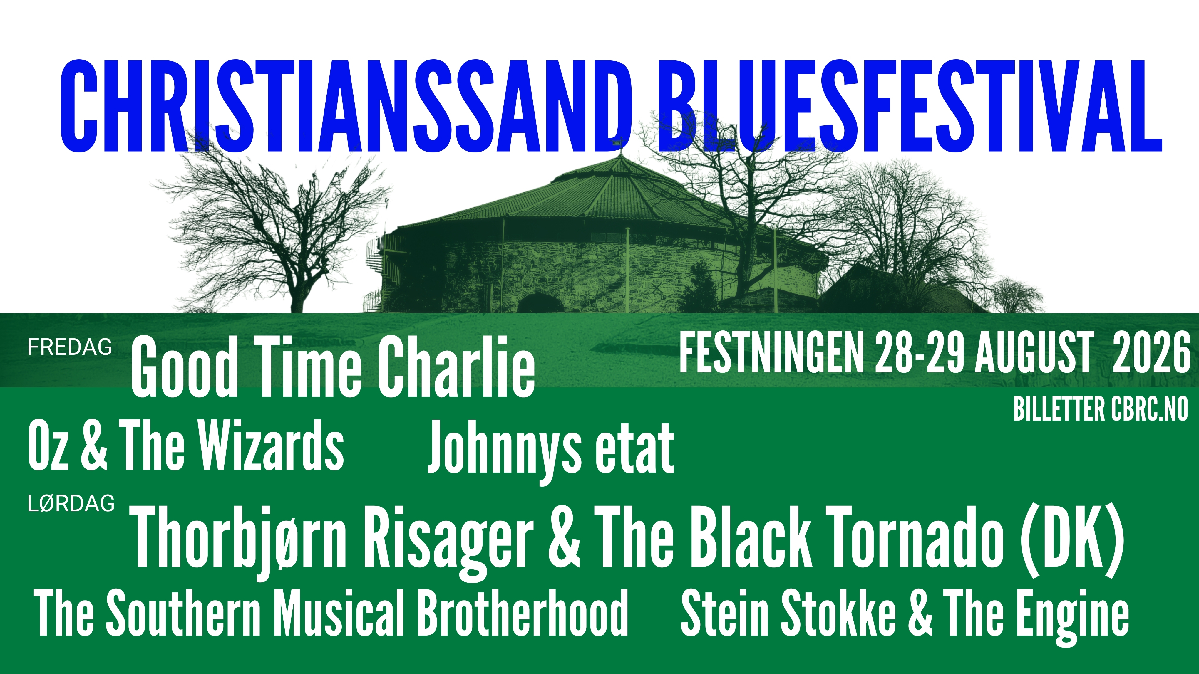 Artikkelbilde til artikkelen Christianssand Bluesfestival 28.29. august 2026